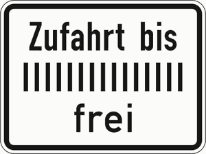 Verkehrszeichen 1028-33