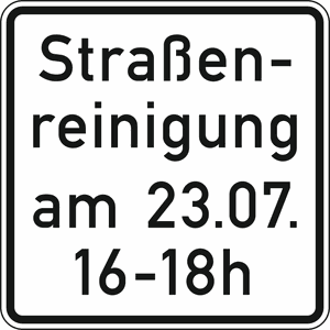 Verkehrszeichen 1042-50