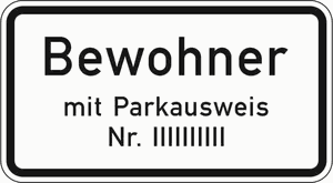 Verkehrszeichen 1044-30
