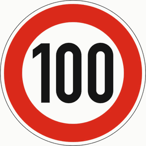 Verkehrszeichen 274-100