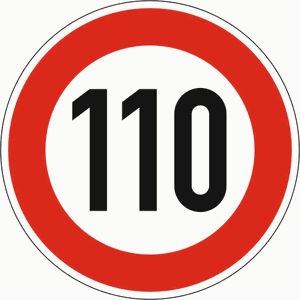 Verkehrszeichen 274-110