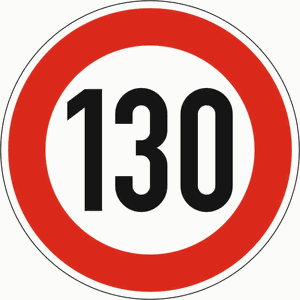 Verkehrszeichen 274-130