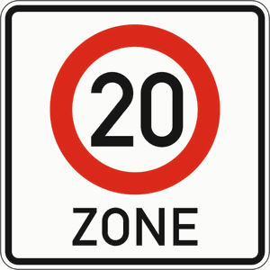 Verkehrszeichen 274.1-20