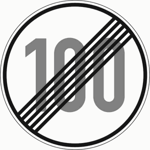 Verkehrszeichen 278-100