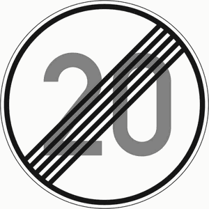 Verkehrszeichen 278-20