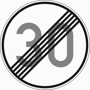 Verkehrszeichen 278-30