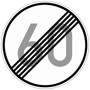 Verkehrszeichen 278-60