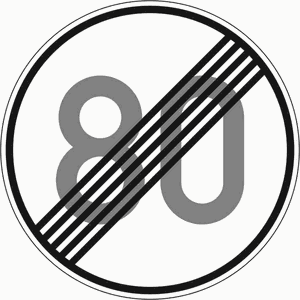 Verkehrszeichen 278-80