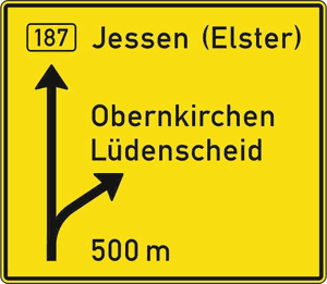 Verkehrszeichen 449-50