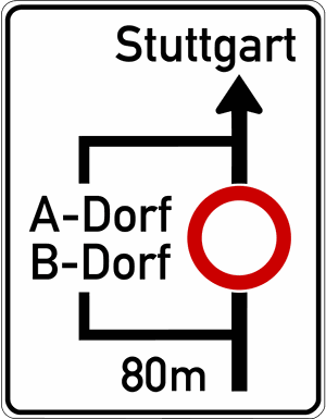 Verkehrszeichen 458